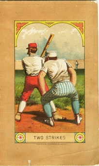 1887 Louisville vs Brooklyn Baseball Scorecard